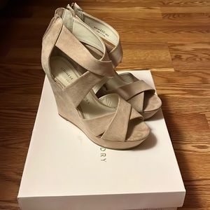 Chinese Laundry worn once nude wedges
